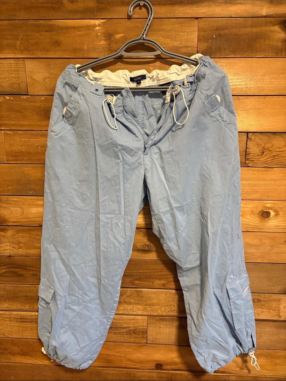 Drawstring Cargo Capris